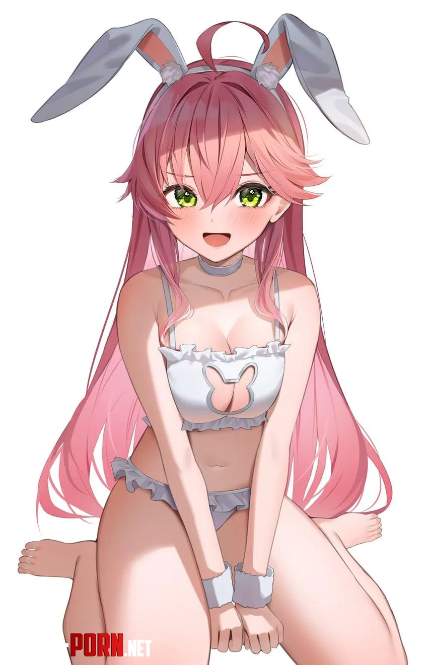 Cute bunny Sakura Miko by RainDMask