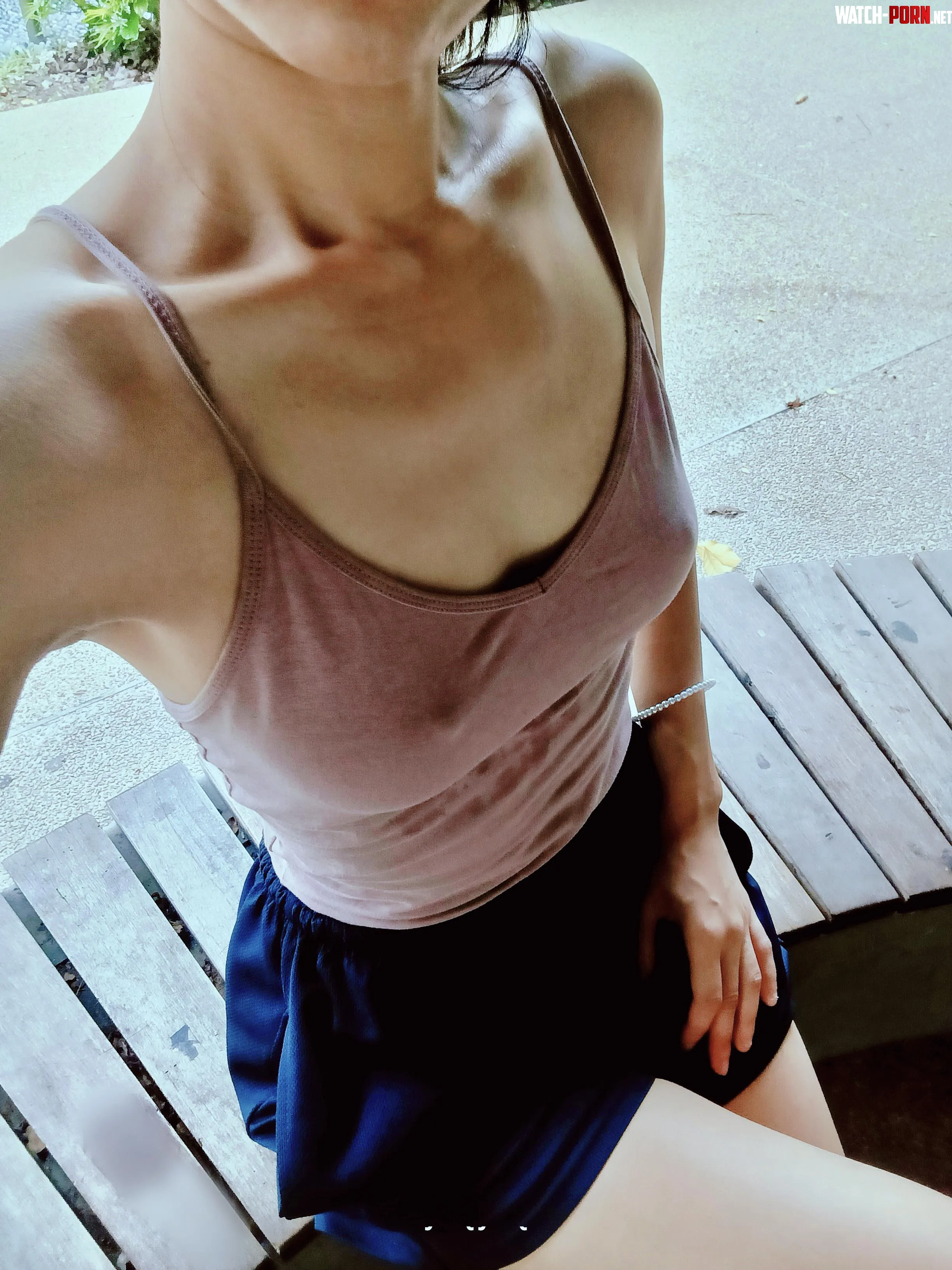 Trying to workout in this heat is no joke. by babybeck29