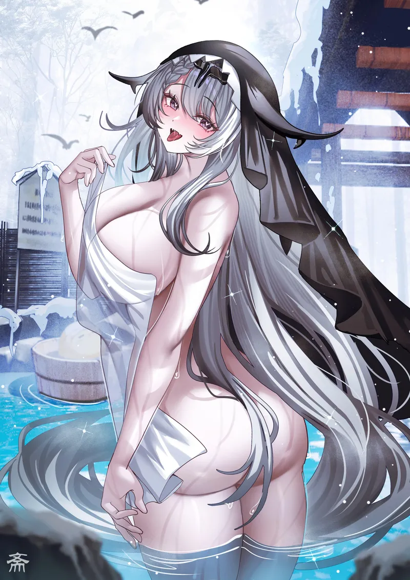 Thumbnail Duguay-trouin in an Onsen by elegantloveglimmer | AnimeBooty