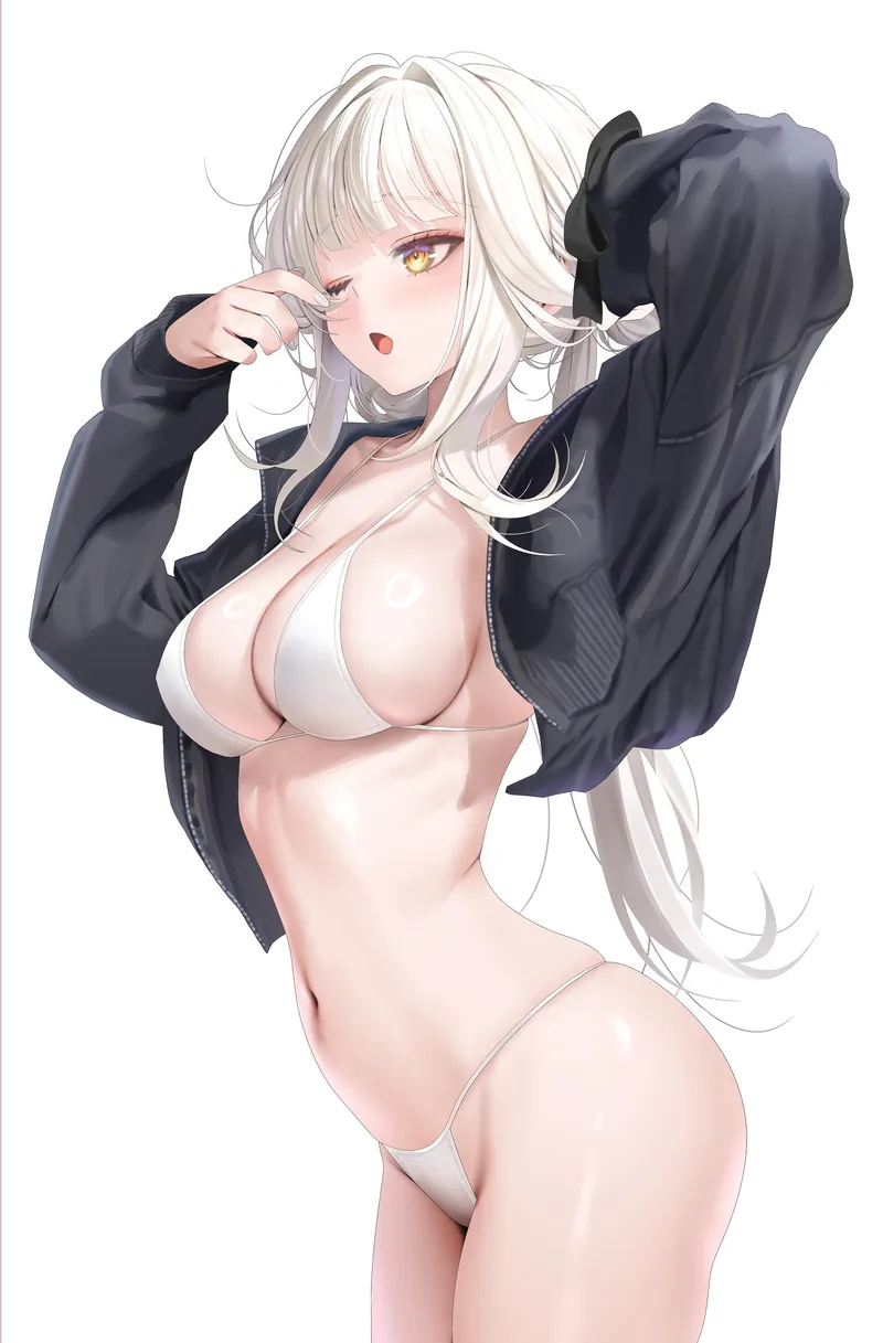 Thumbnail elegantloveglimmer Presents Blanc with Black Jacket - A Stylish Choice