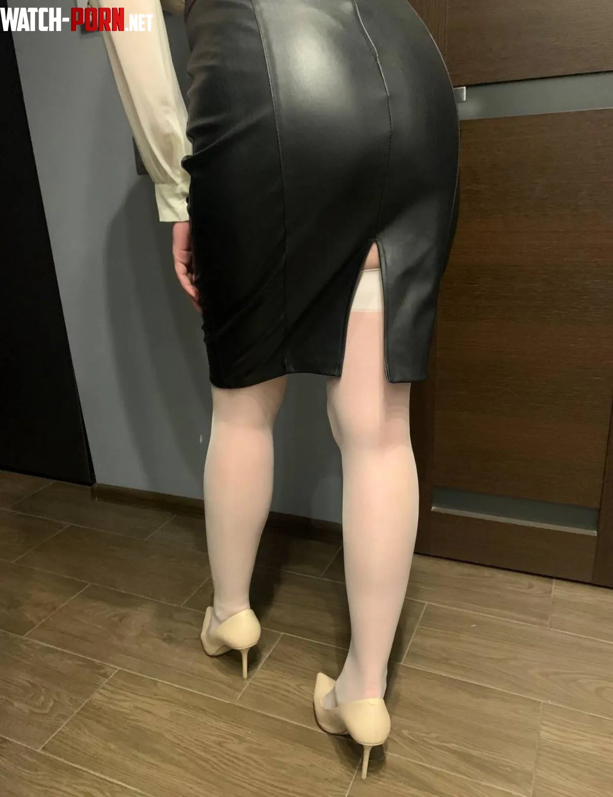 Black leather and white nylon by myhubbylikestowatch