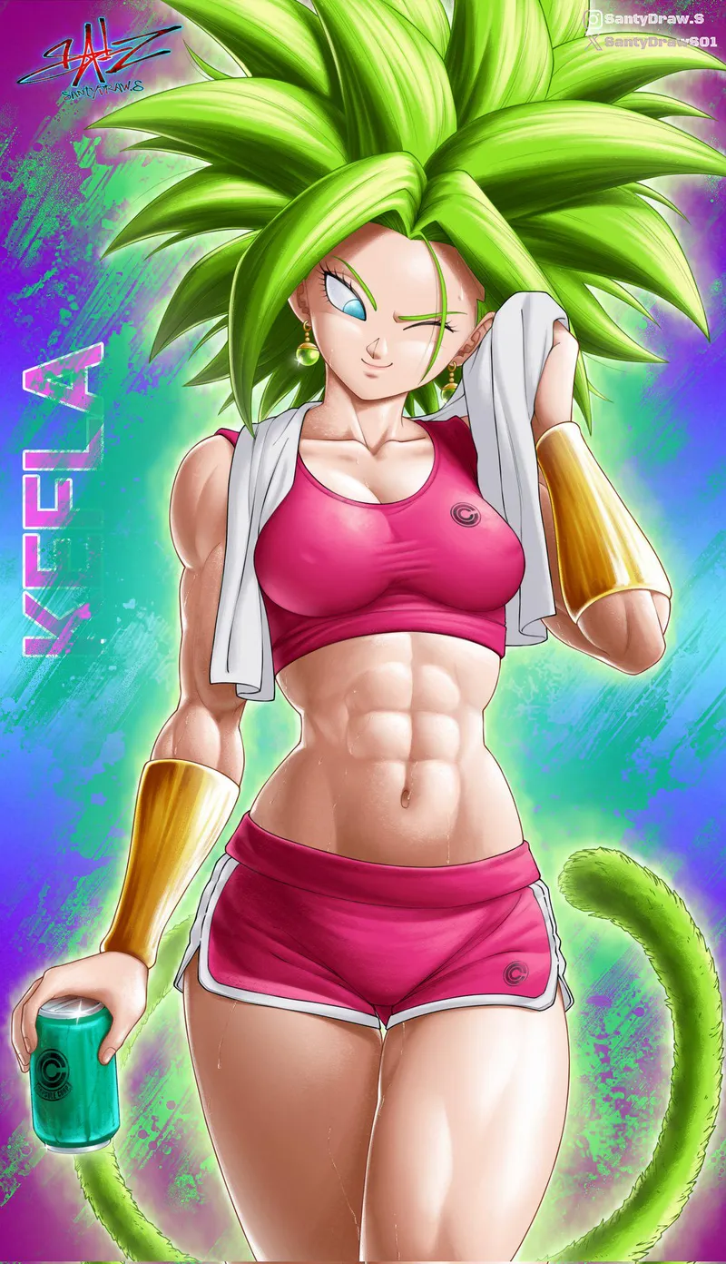 Thumbnail A_MASSIVE_PERVERT Presents Post-Workout Kefla in Dragon Ball Scene