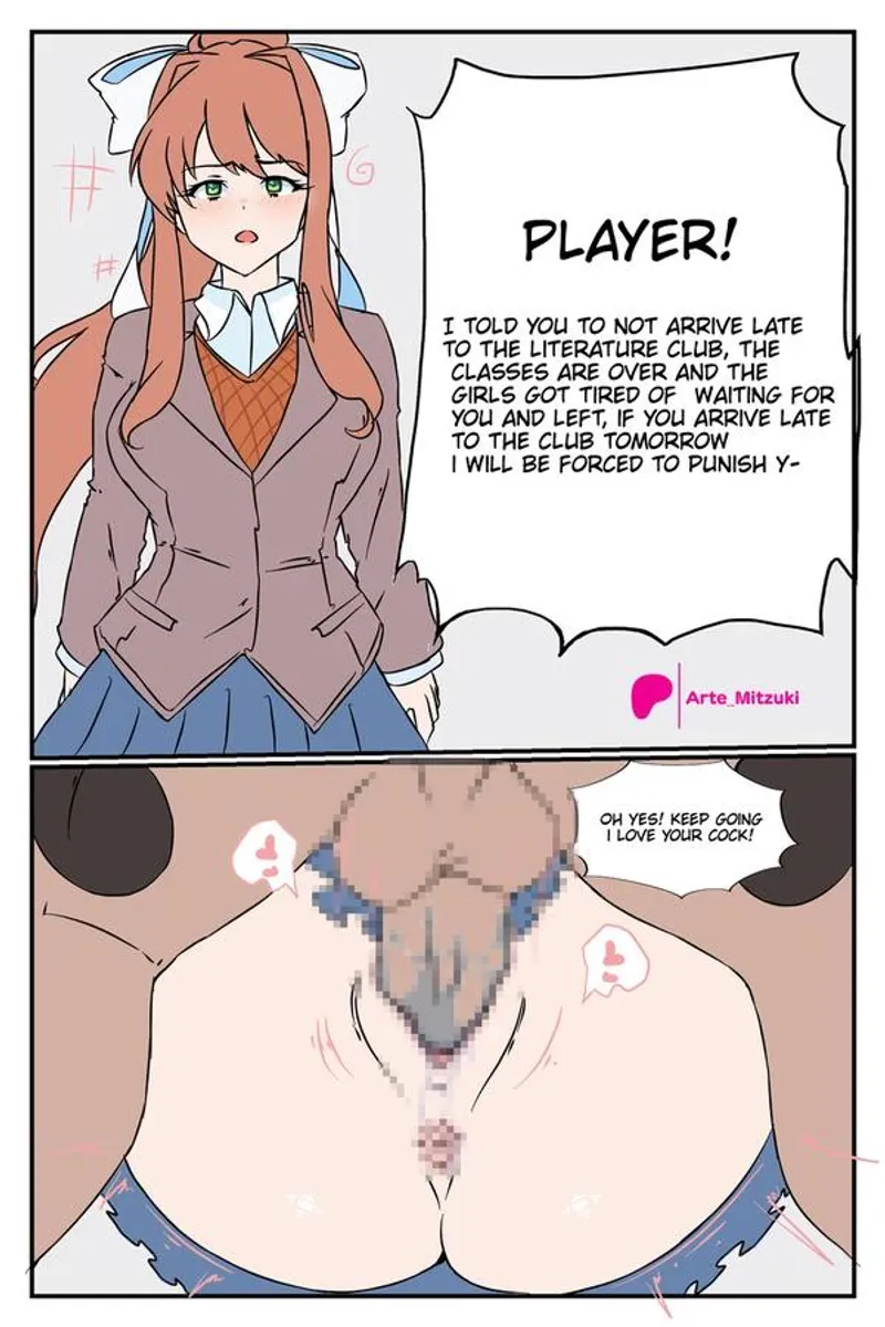 Thumbnail Witness Monika's Mating Press Experience by Arte_Mitzuki