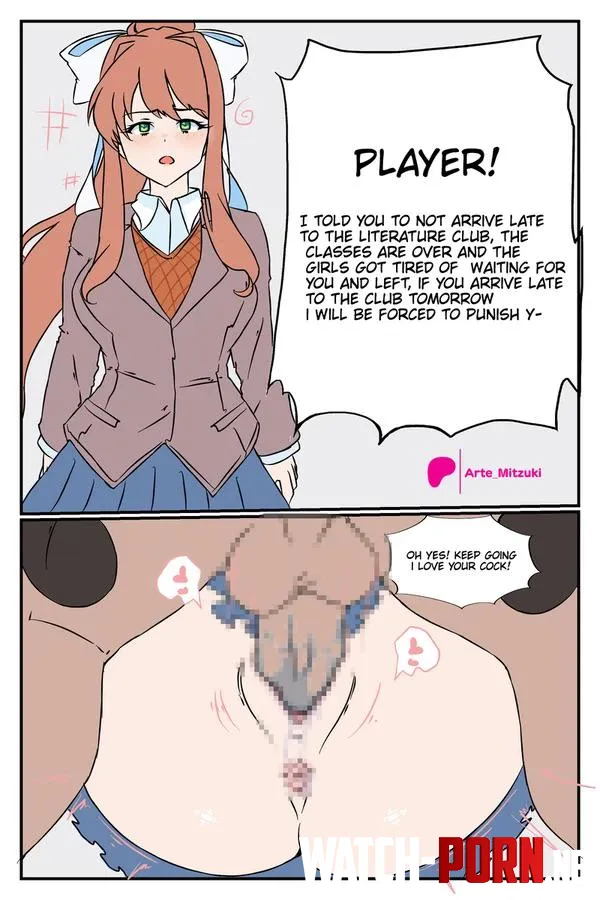 Monika Mating Press (Arte_Mitzuki) by OstrichObserver