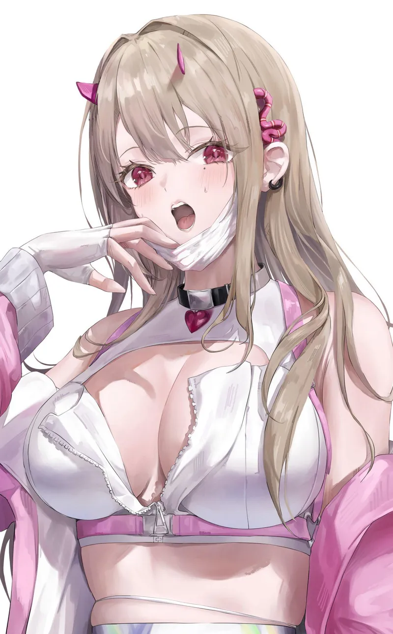 Thumbnail Unzipped Temptations: Viper Crop Top Revealed by elegantloveglimmer | ecchi
