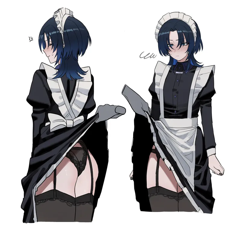 Thumbnail Maid Ao from Hololive: Enchanting and Delightful Beauty