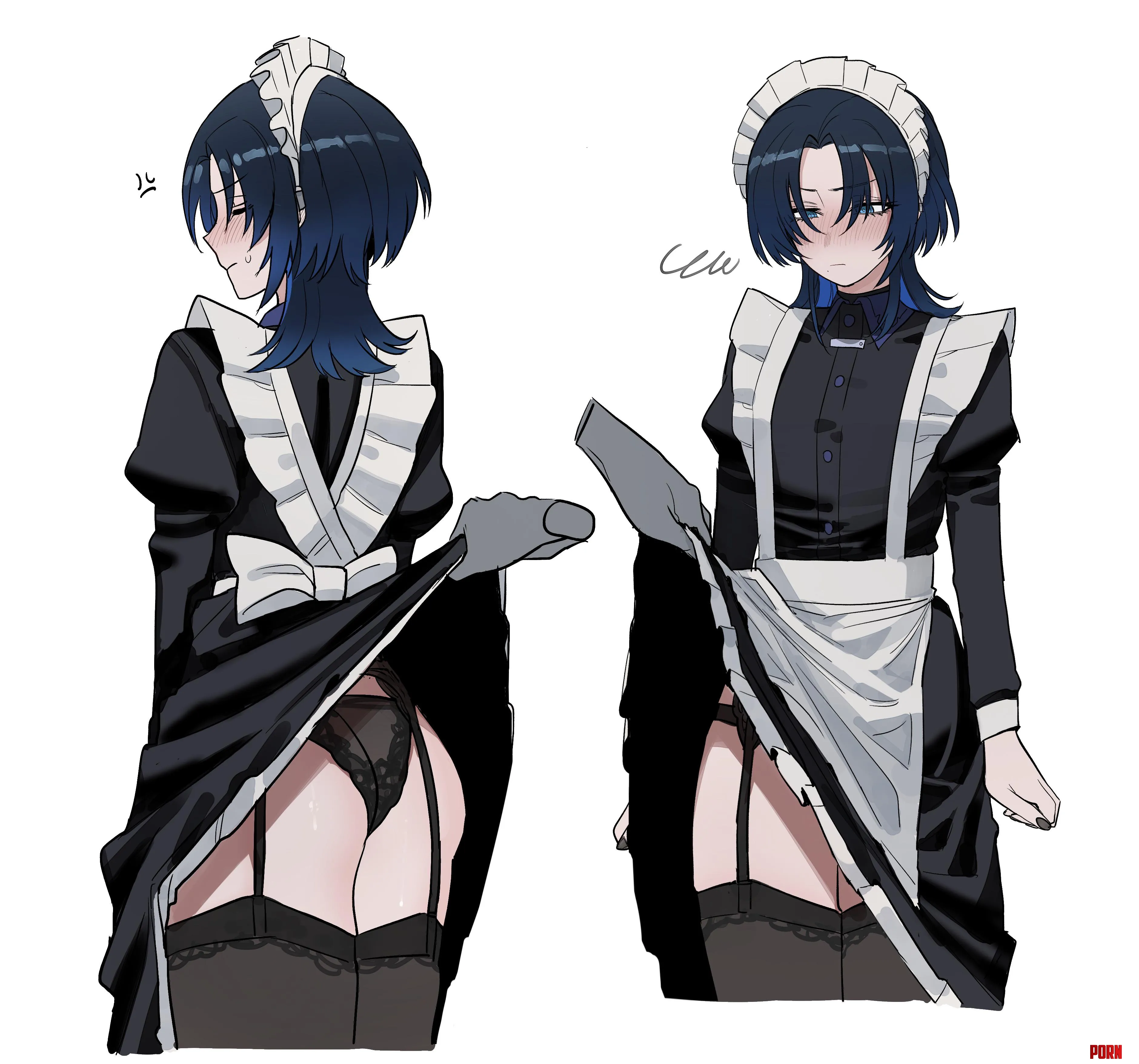 Maid Ao [Hololive] by Silent_Steak_9540