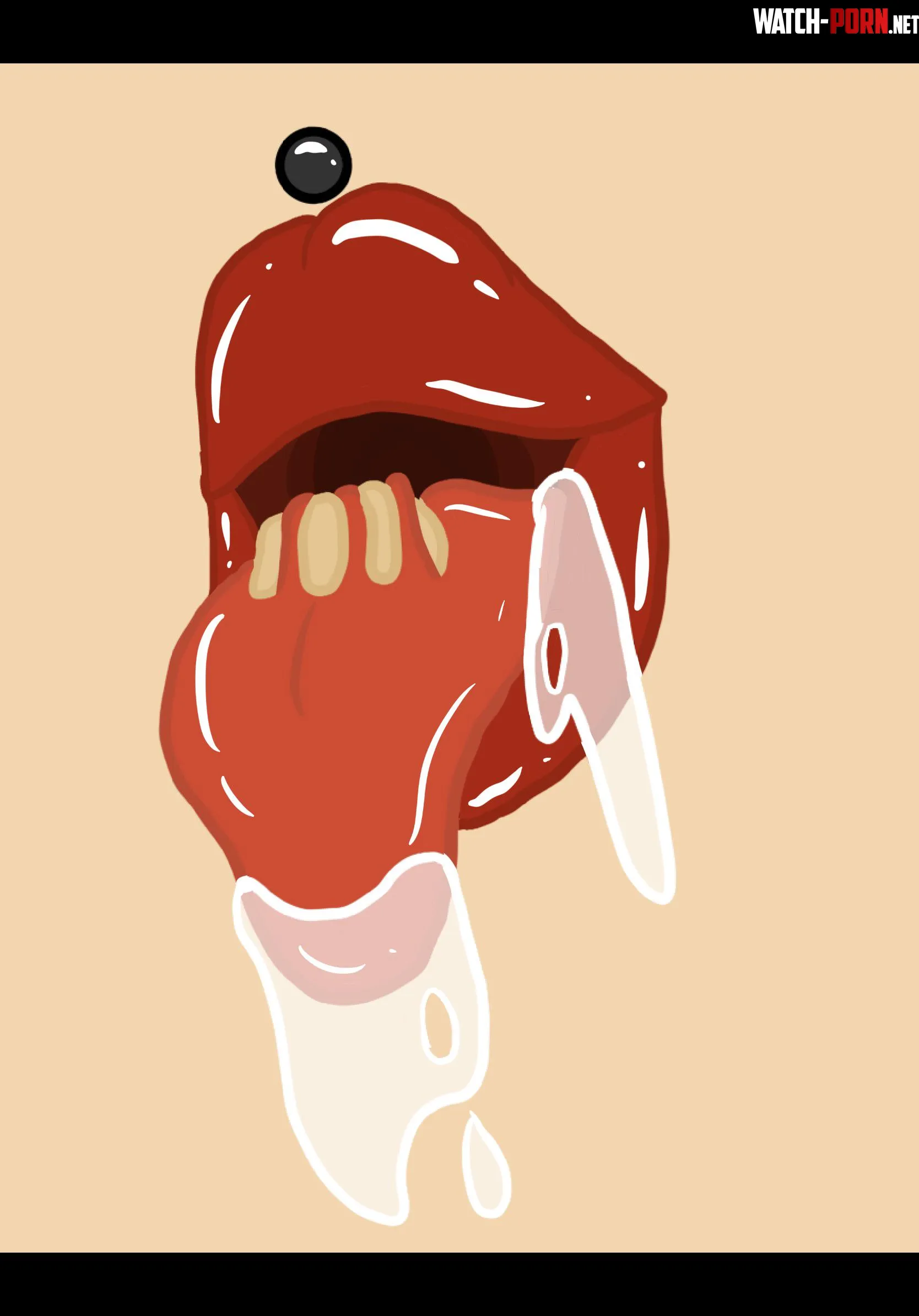 {image} Drool is just so sexy, I think (oral vore) (art by me) by Vorelover2468