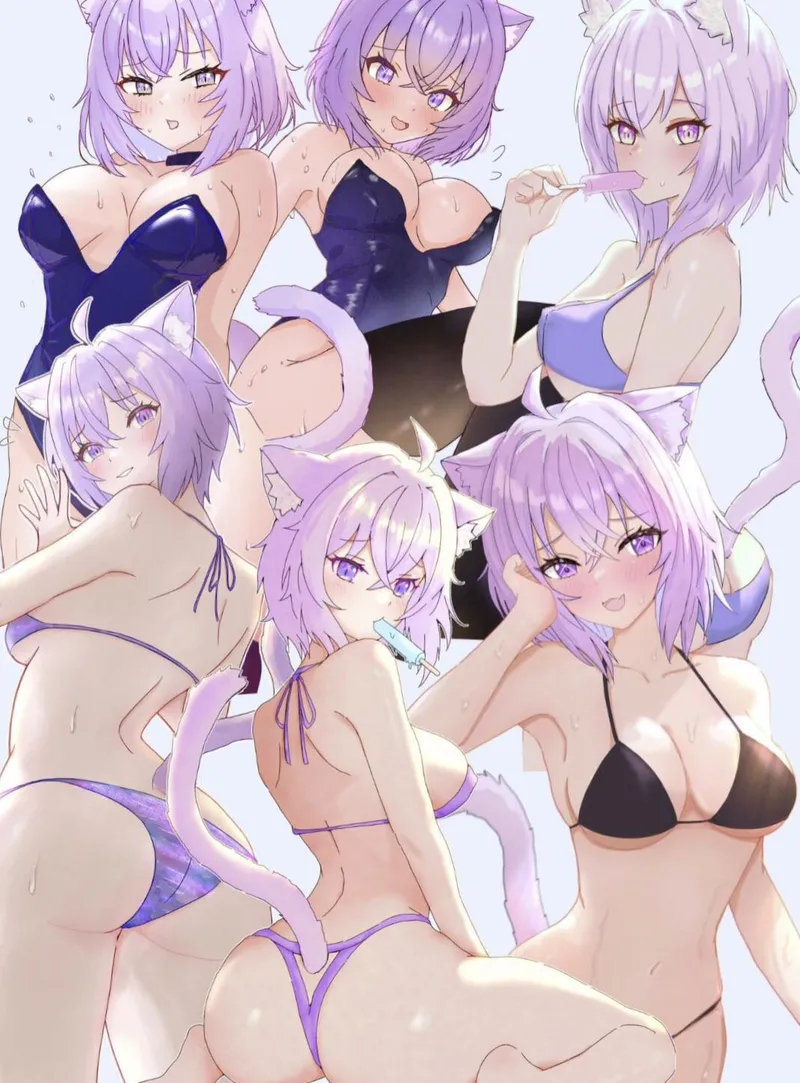 Thumbnail Exploring the Many Faces of a Cute Kitty - Nekomimi