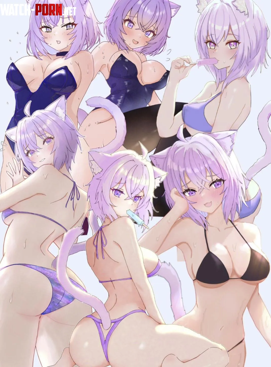 Different faces of same kitty by iwantyoutostay0