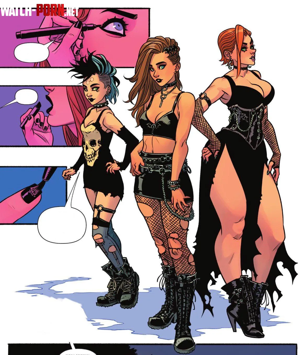 Kara, Lena, and Lesla go punk rock (Sophie Campbell) [Supergirl] by MillionHypotheses