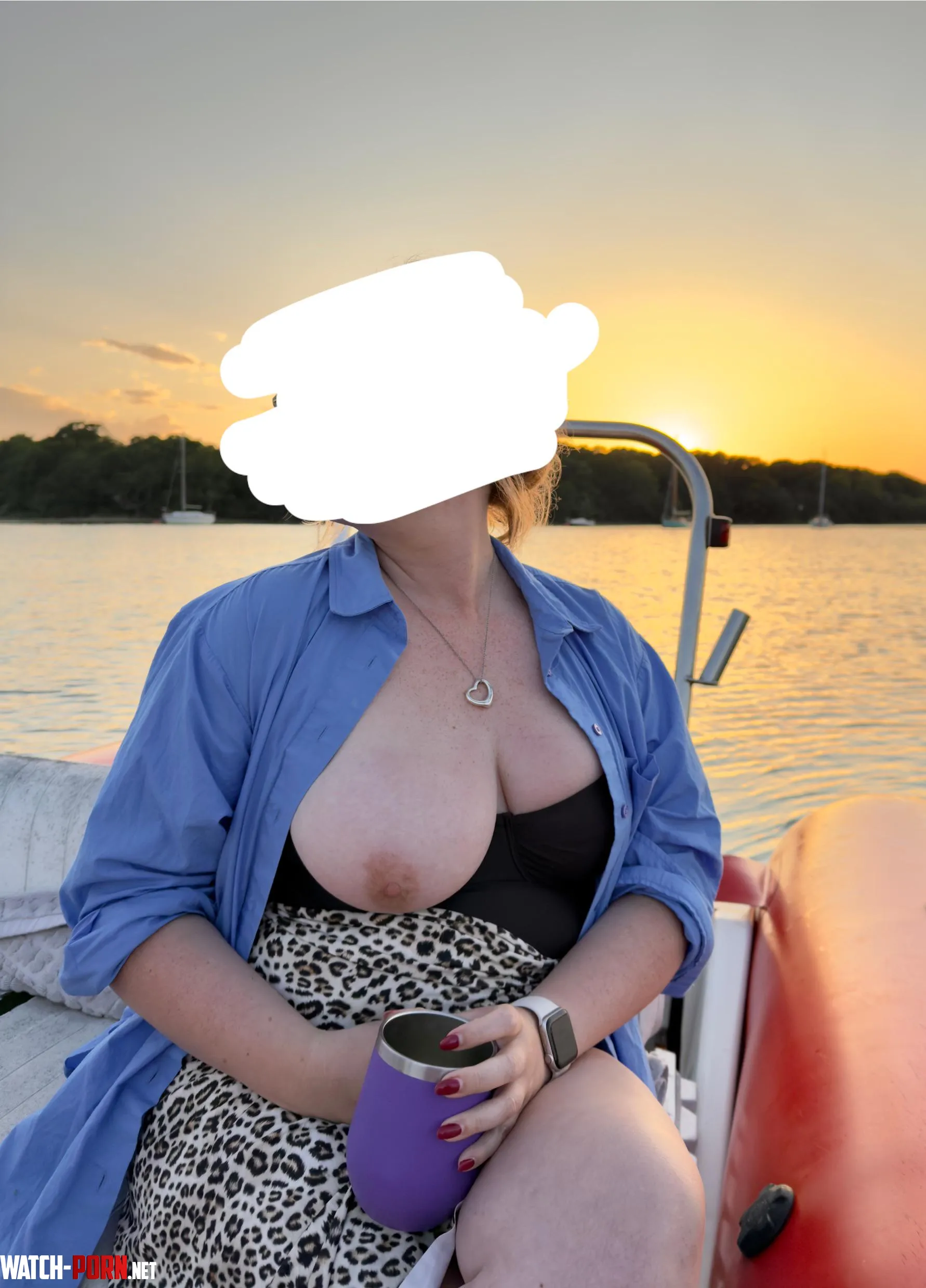 Single tit out on the boat by 1dl3h4nds