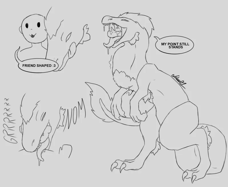 Thumbnail Lucy's Response to Safe Oral Vore Art | Vore