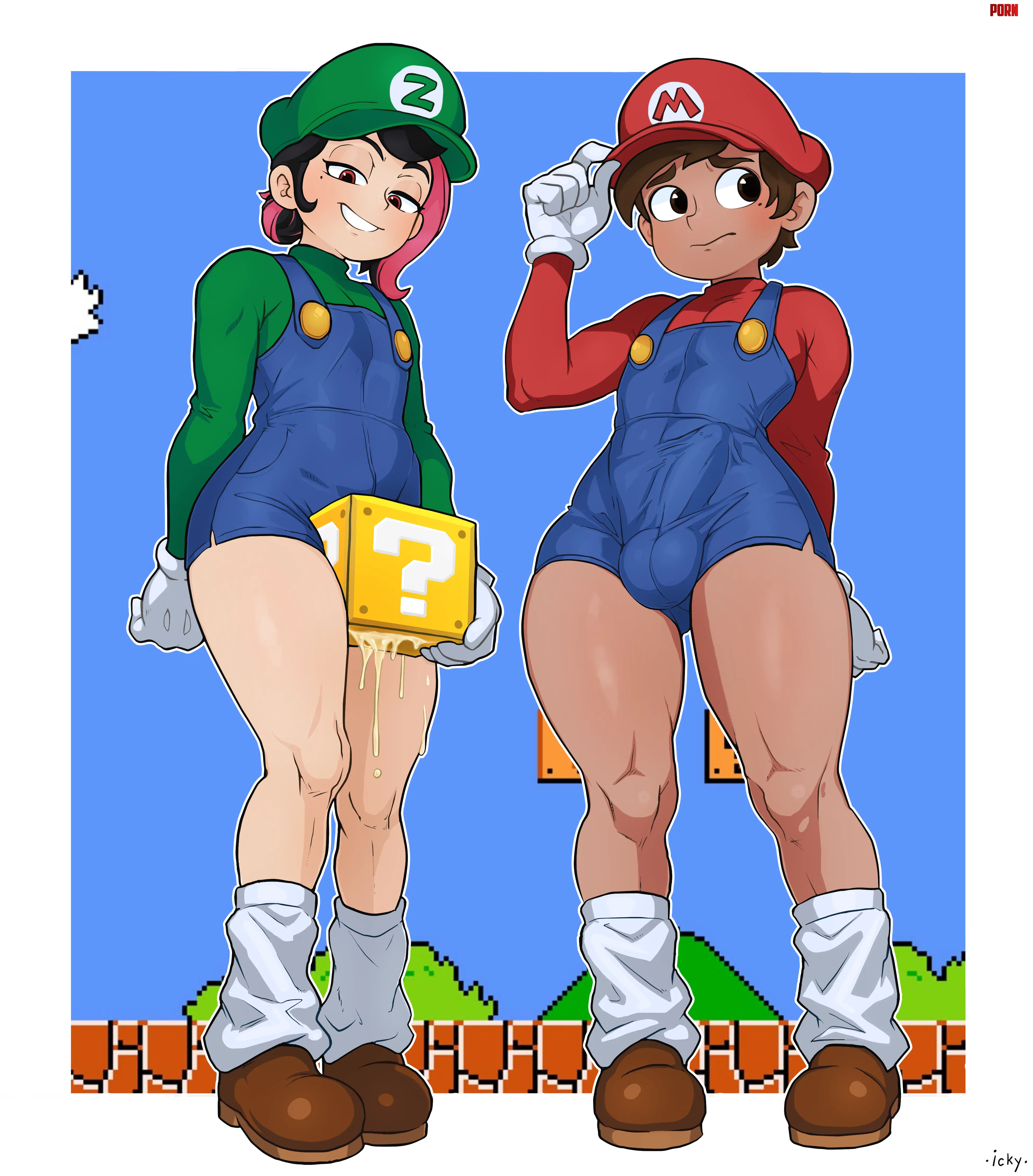 Marco and Shezow as Mario and Luigi (TheGreatick) by ObligationKey7329