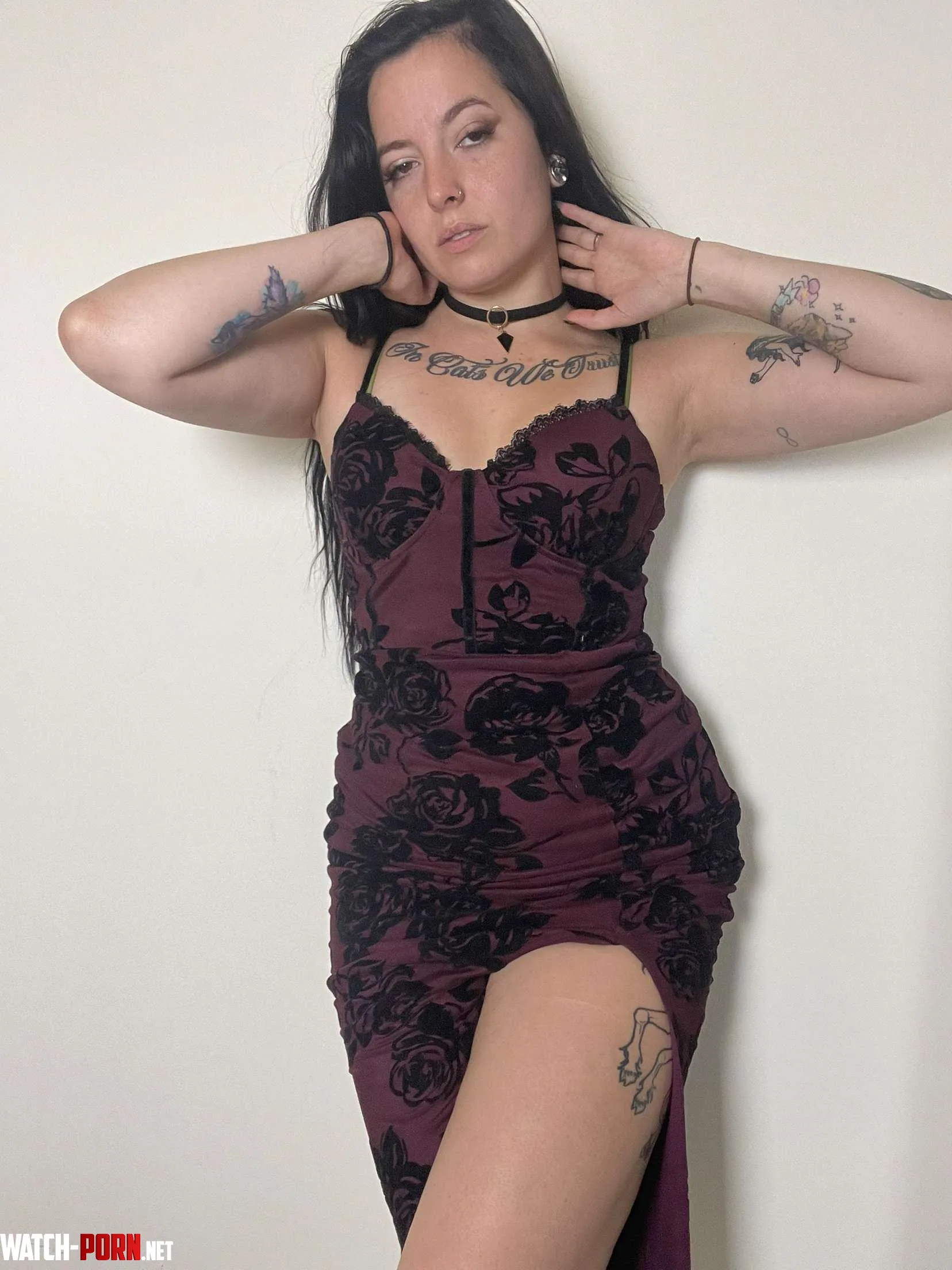 This dress is tight and short but I still don’t like wearing panties with it when I go out by Kurliee