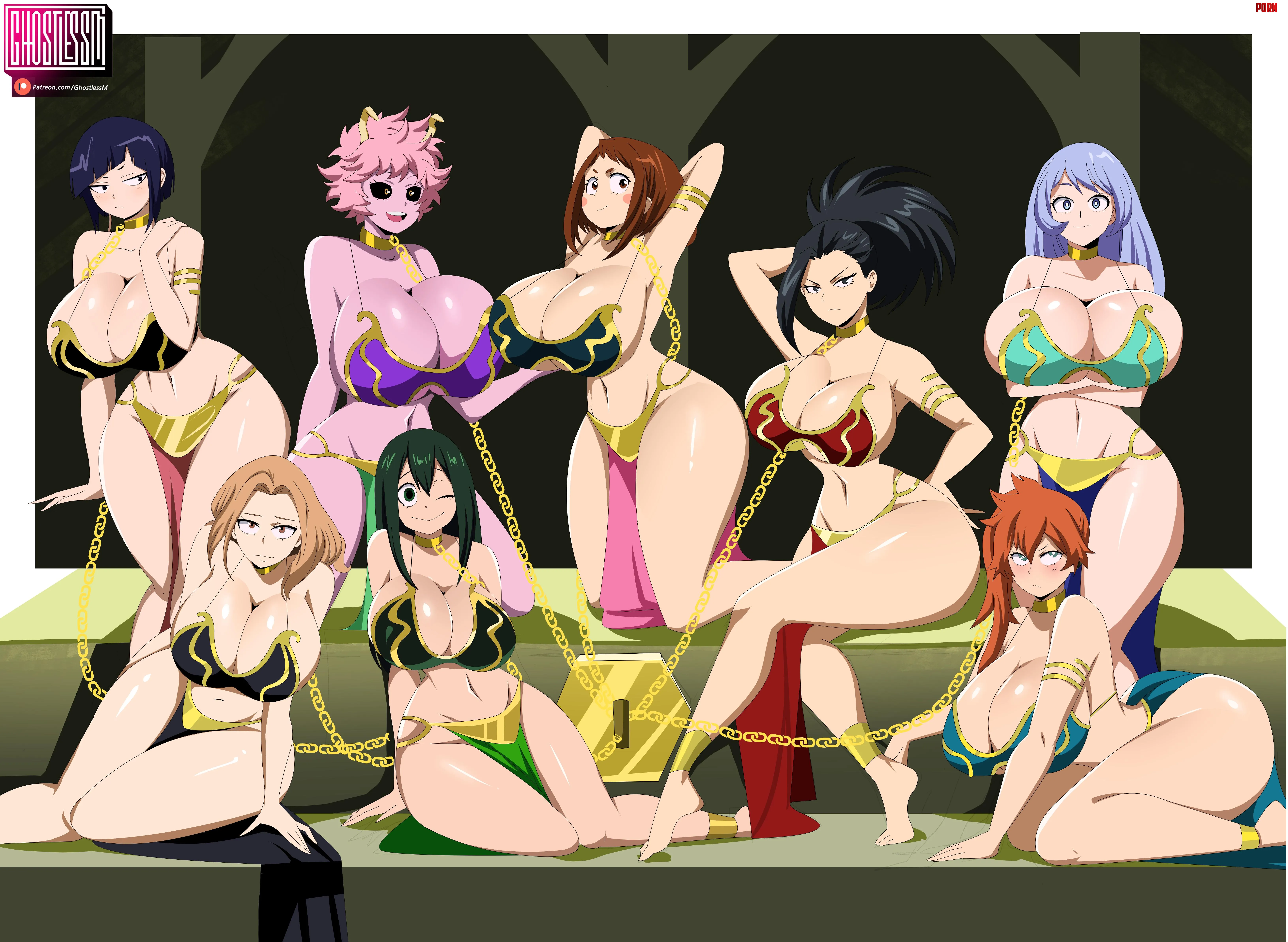 Harem BNHA Girls (GhostlessM) by avin8701