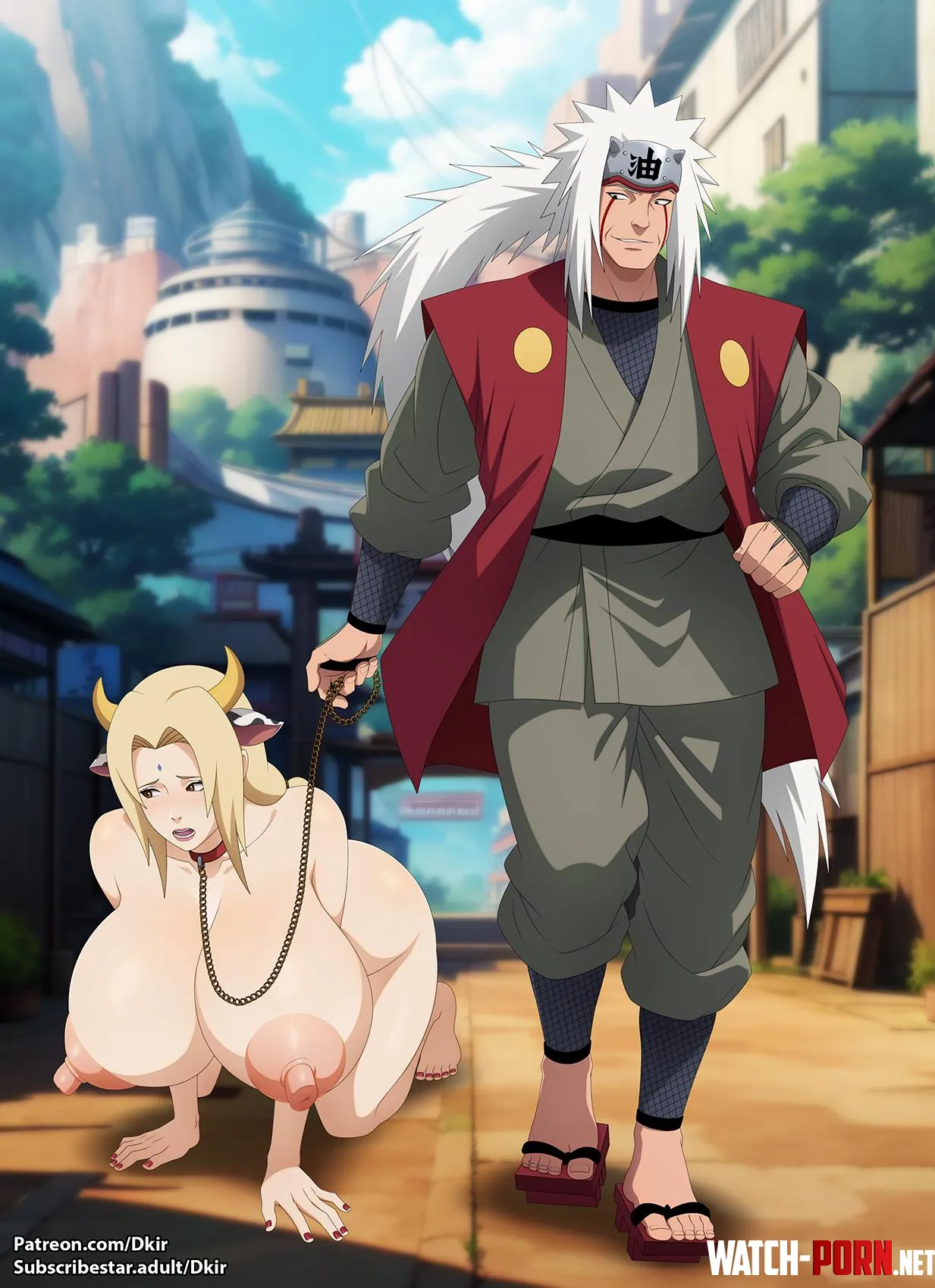 Jiraiya and his Bimbo Cow Tsunade [Artist: DKIR] by Contesssssa