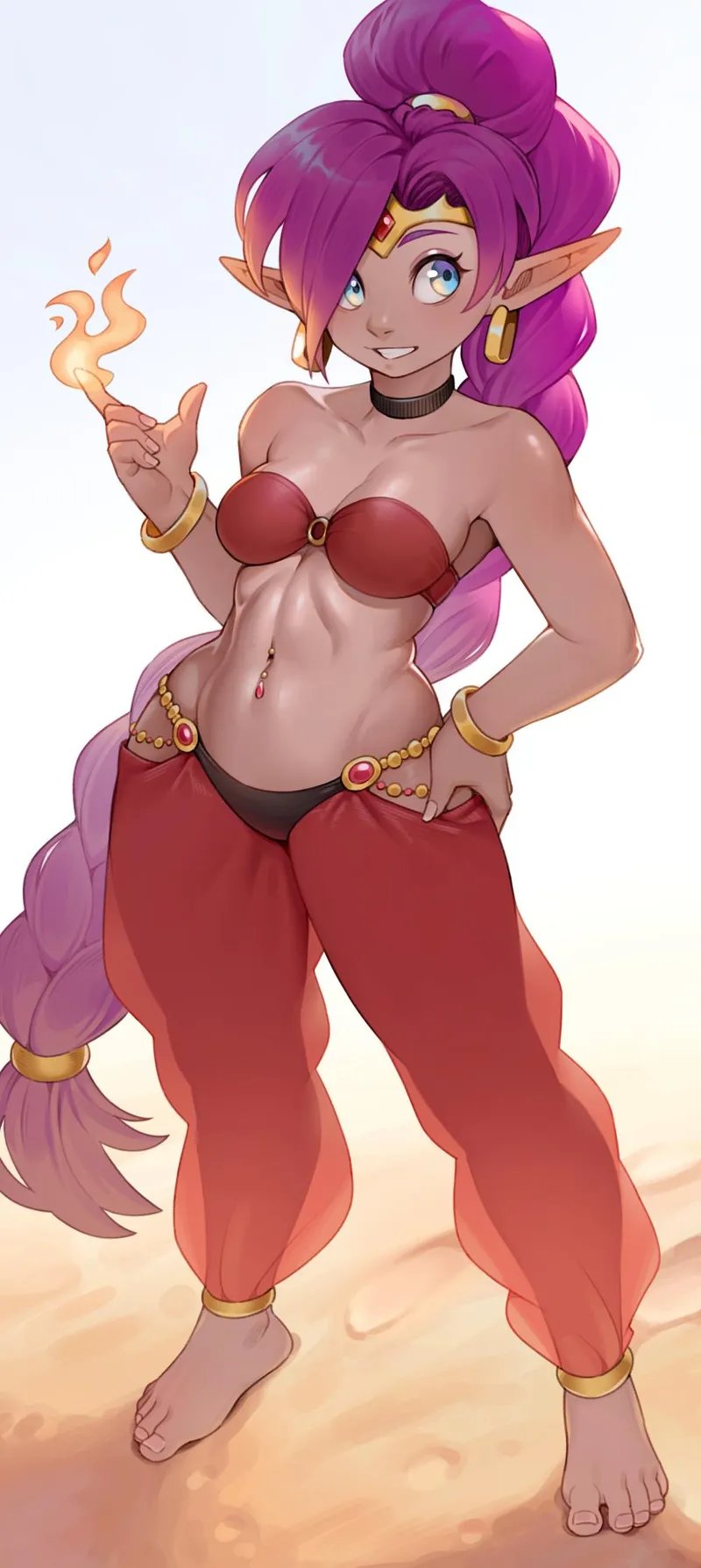 Thumbnail '[Shantae]' Artwork by cheshirrr: A Unique Animemidriff Piece