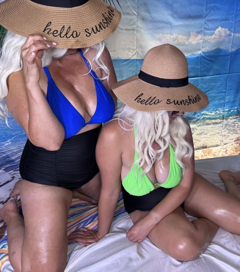 Thumbnail Dive into the World of Bathing Suit Cleavage by TwinTitties3 | cleavage