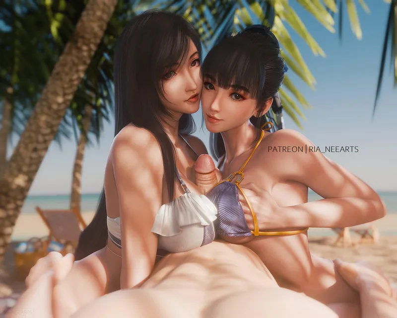 Thumbnail Tifa & Eve (Ria): A Paizuri Tale by KrazyK1989 | Paizuri
