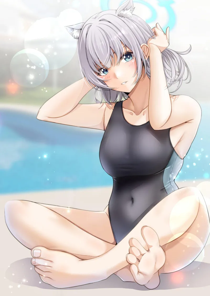 Thumbnail Explore Competitive Swimmer Shiroko from Blue Archive by A_MASSIVE_PERVERT in AnimeBodysuits
