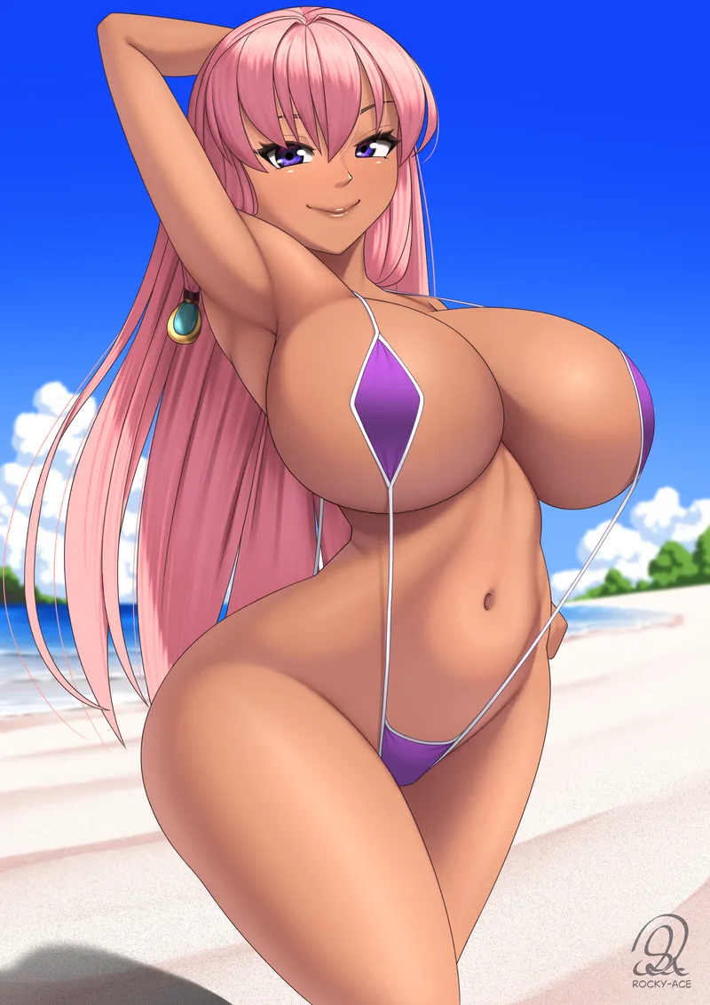 Thumbnail Neviss Strikes a Pose by RockyAceArt | Ecchi Category