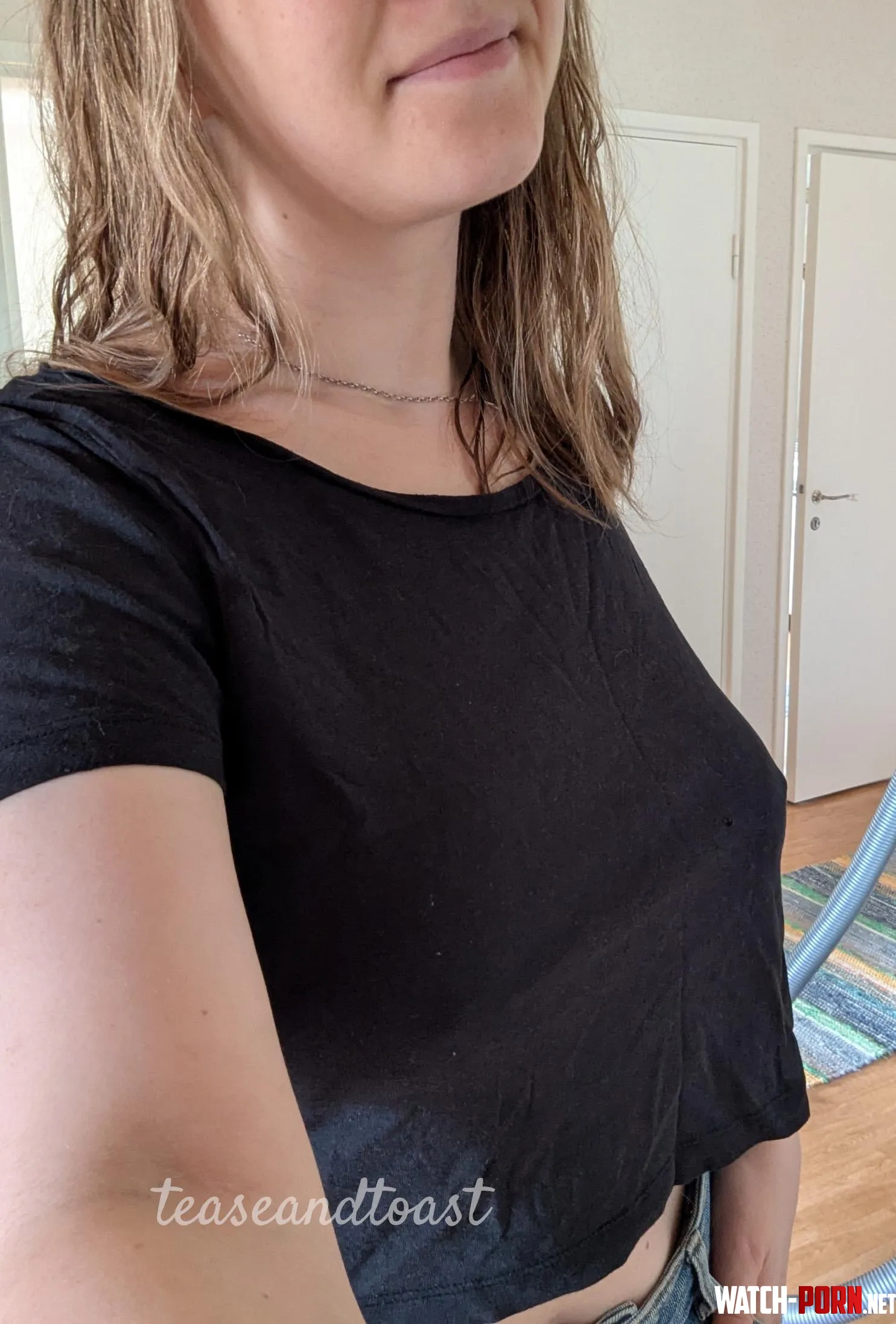 Black hides quite well I'm braless by Teaseandtoast