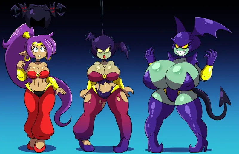 Thumbnail Shantae to Batgal Transformation: A Grepstrash Creation | CalligrapherFar403