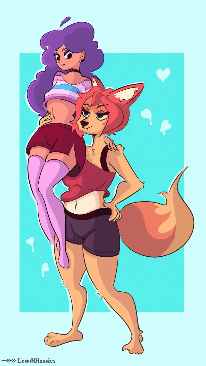 Thumbnail Cute Couple Delight with LewdGlassies in Furry