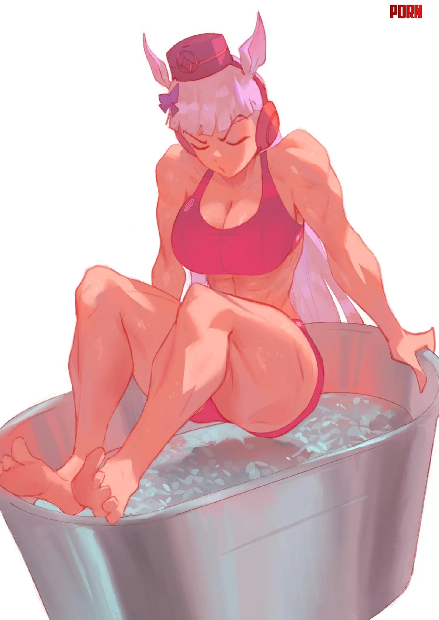 Golshi’s post run ice bath (rebigaki) [Umamusume: Pretty Derby] by NautyNautilus