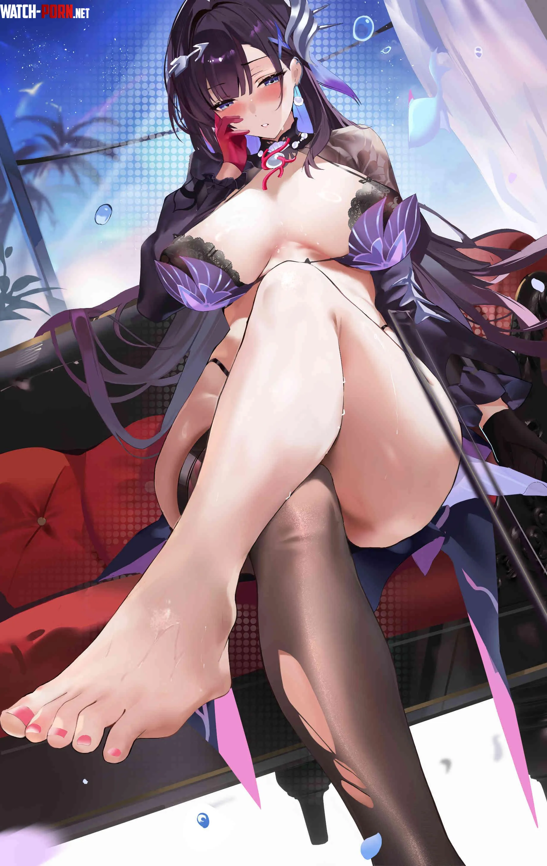 Hysilens in purple bikini (飯桶君 / sioconsole89) by elegantloveglimmer
