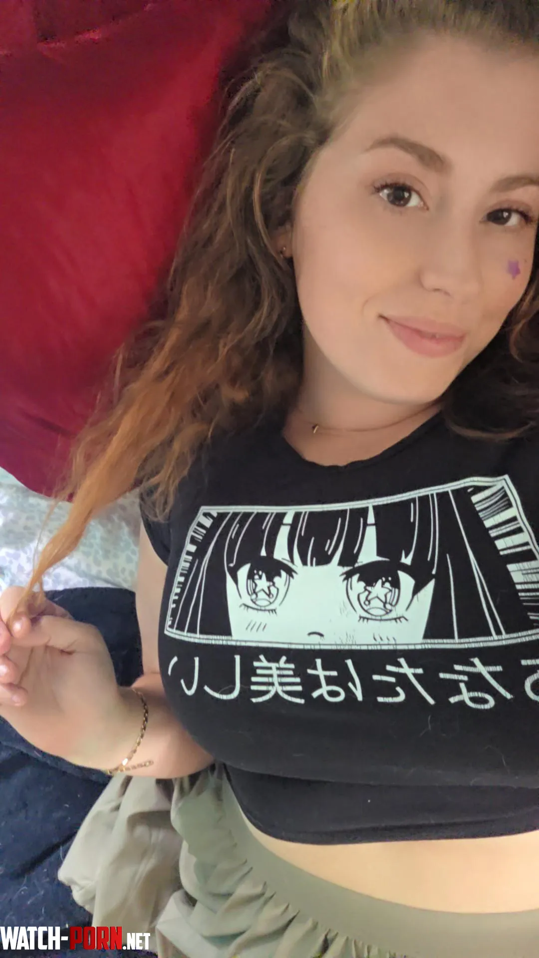 The cutest little anime crop top by strawberryblonde1991