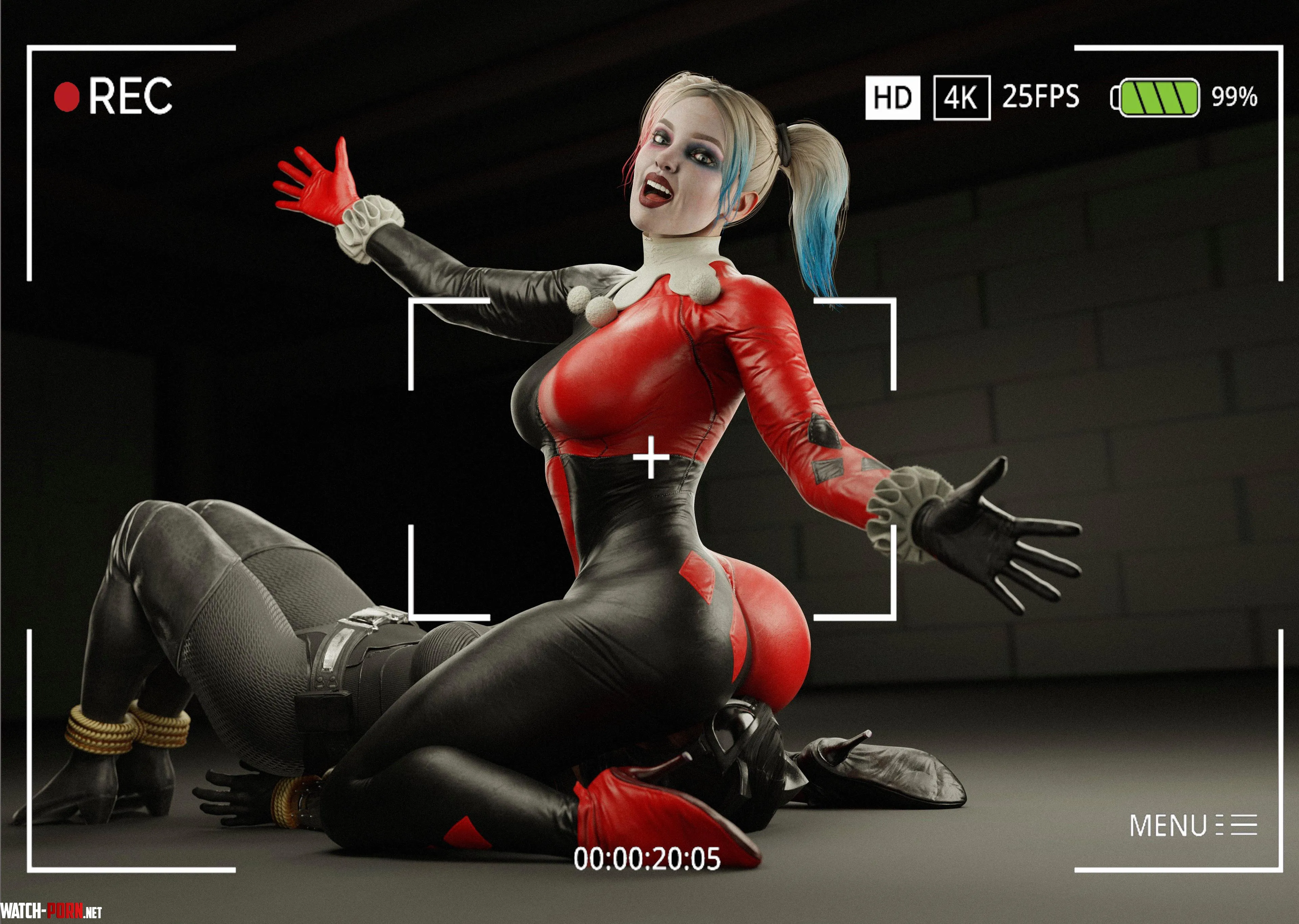 Harley Quinn and Catwomam (JvFemdom) by ObligationKey7329