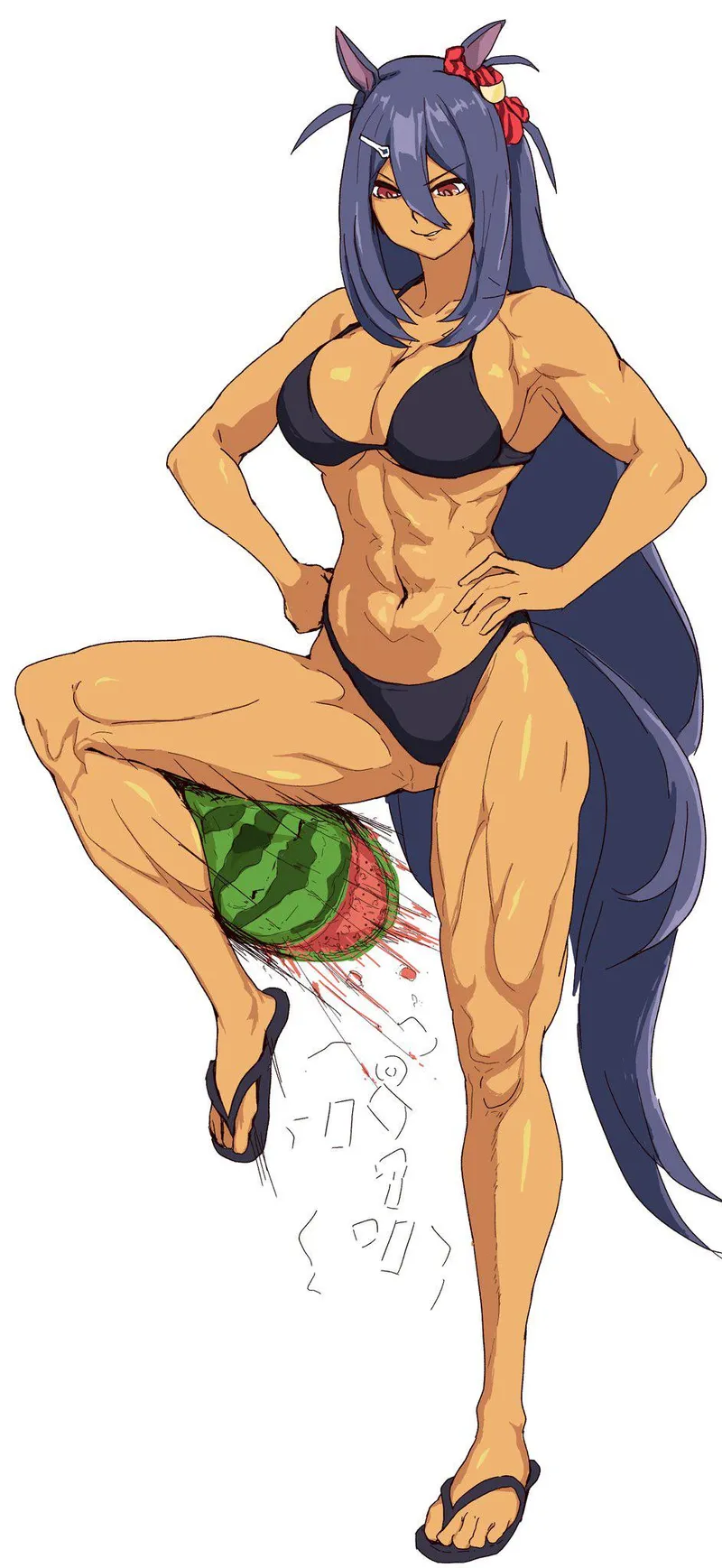 Thumbnail Thigh Crush Artistry: Hishi Amazon Watermelon Crush by A_MASSIVE_PERVERT