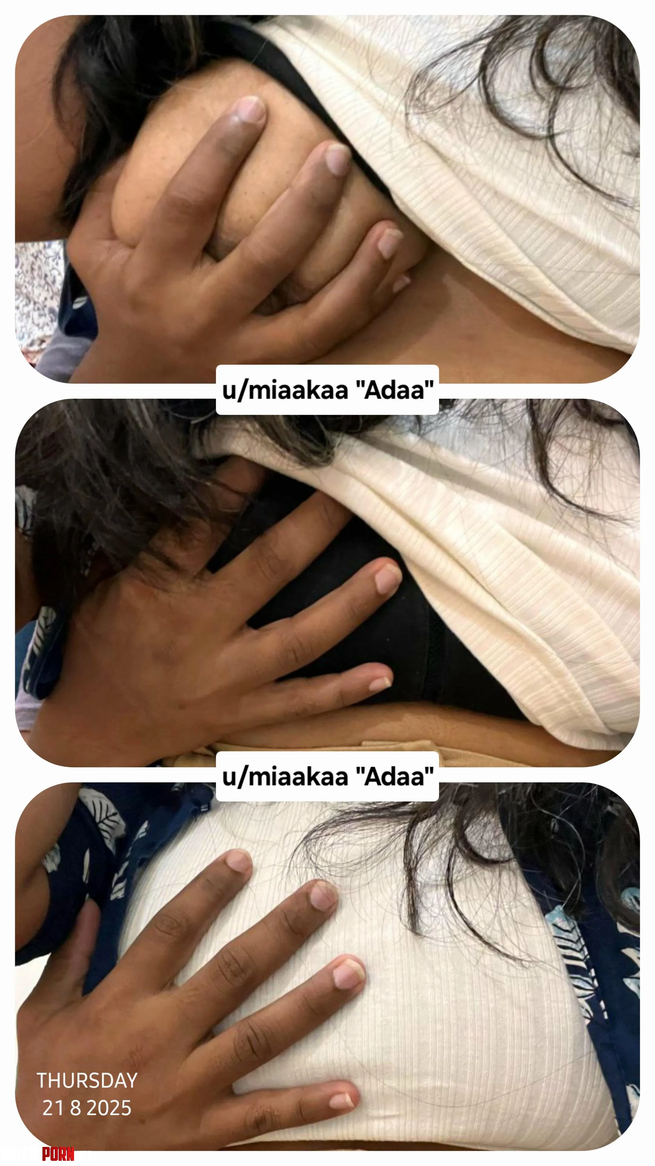 Breast support levels, featuring friendly hand. 30 (f) Desi NSFW India by Miaakaa