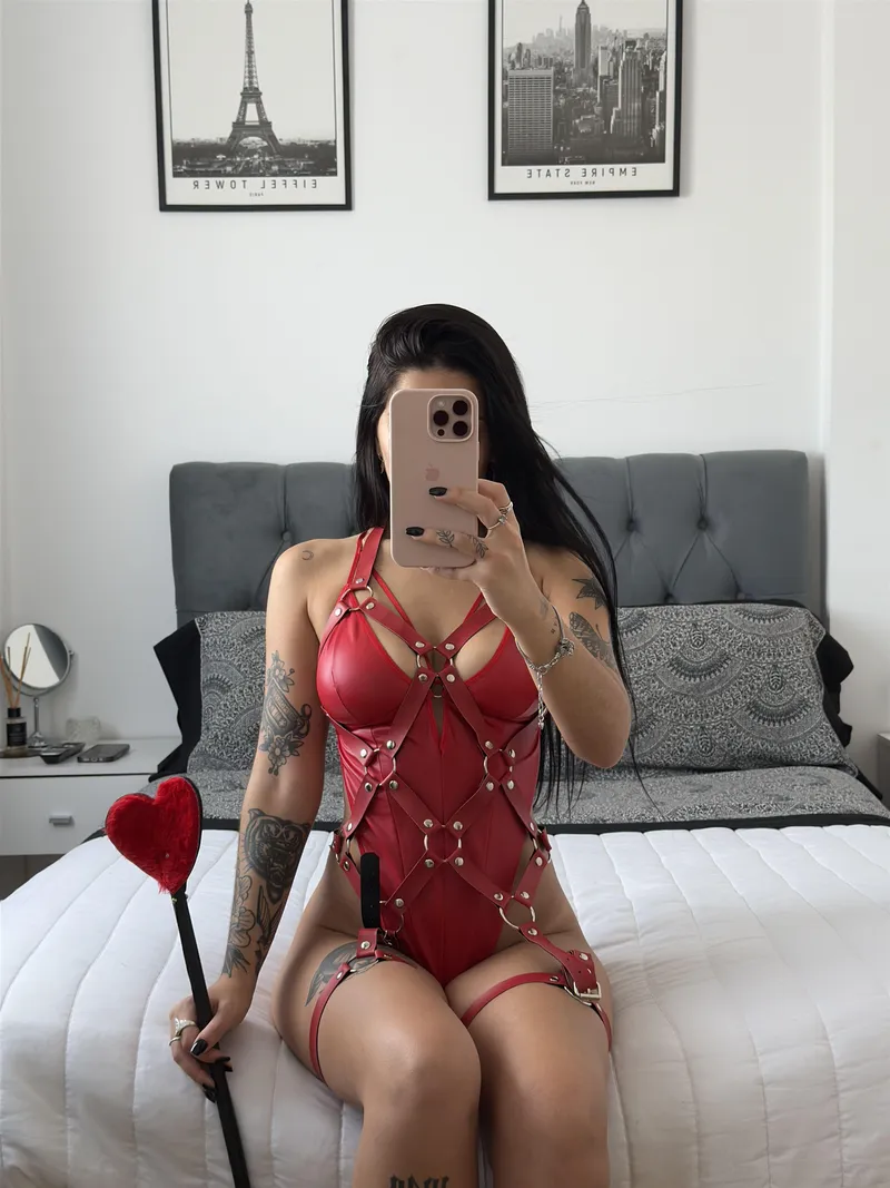 Thumbnail Fulfill Your Desires in Red Lingerie with latinsecretary