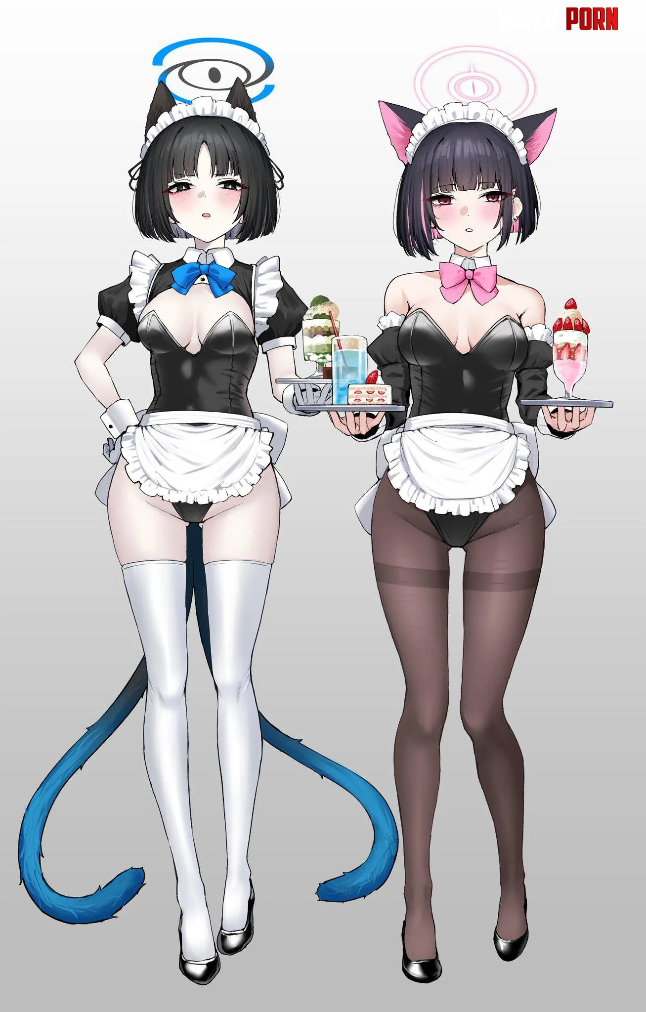 Maid Bunnies Kiryuu and Kazusa [Blue Archive] by A_MASSIVE_PERVERT