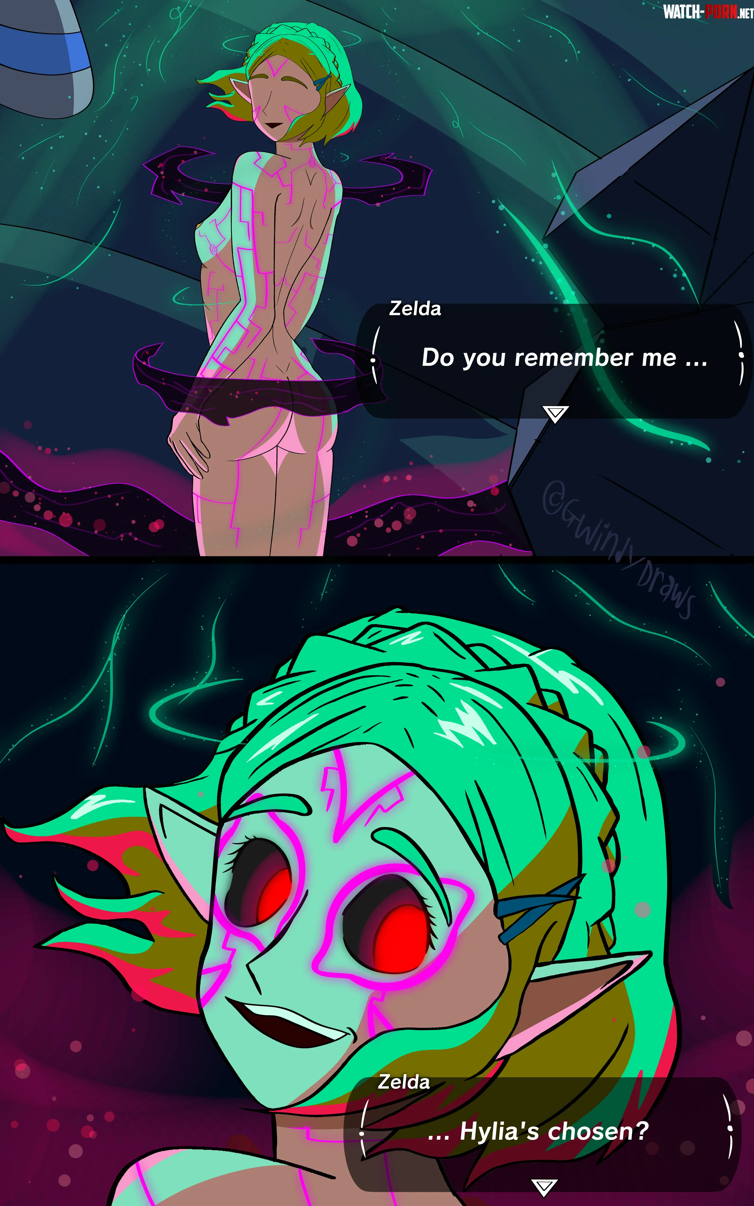 Corrupted Zelda [The Legend of Zelda] (Gwindy) by Groundbreaking-Set13