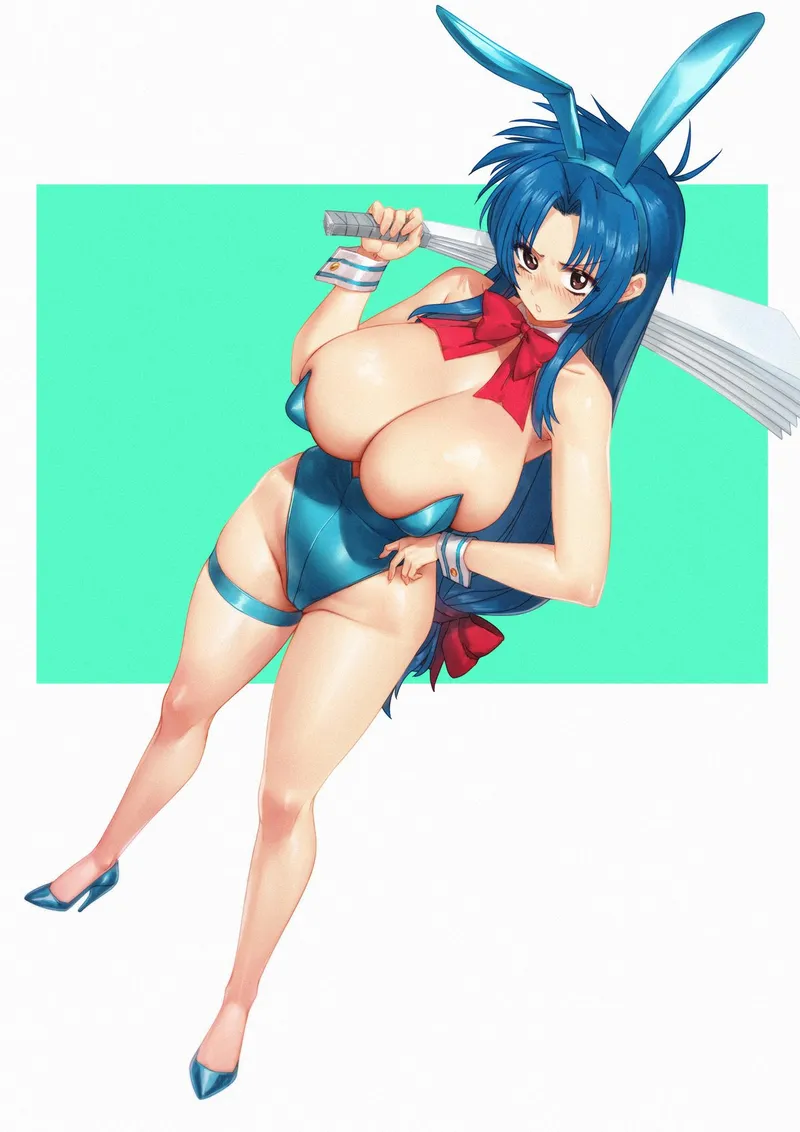 Thumbnail Bunny Kaname by 青冥童子 - Artist: Legalator | ecchi Category