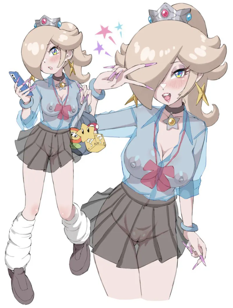 Thumbnail Rosalina's Seductive School Uniform by HikariEkakinin