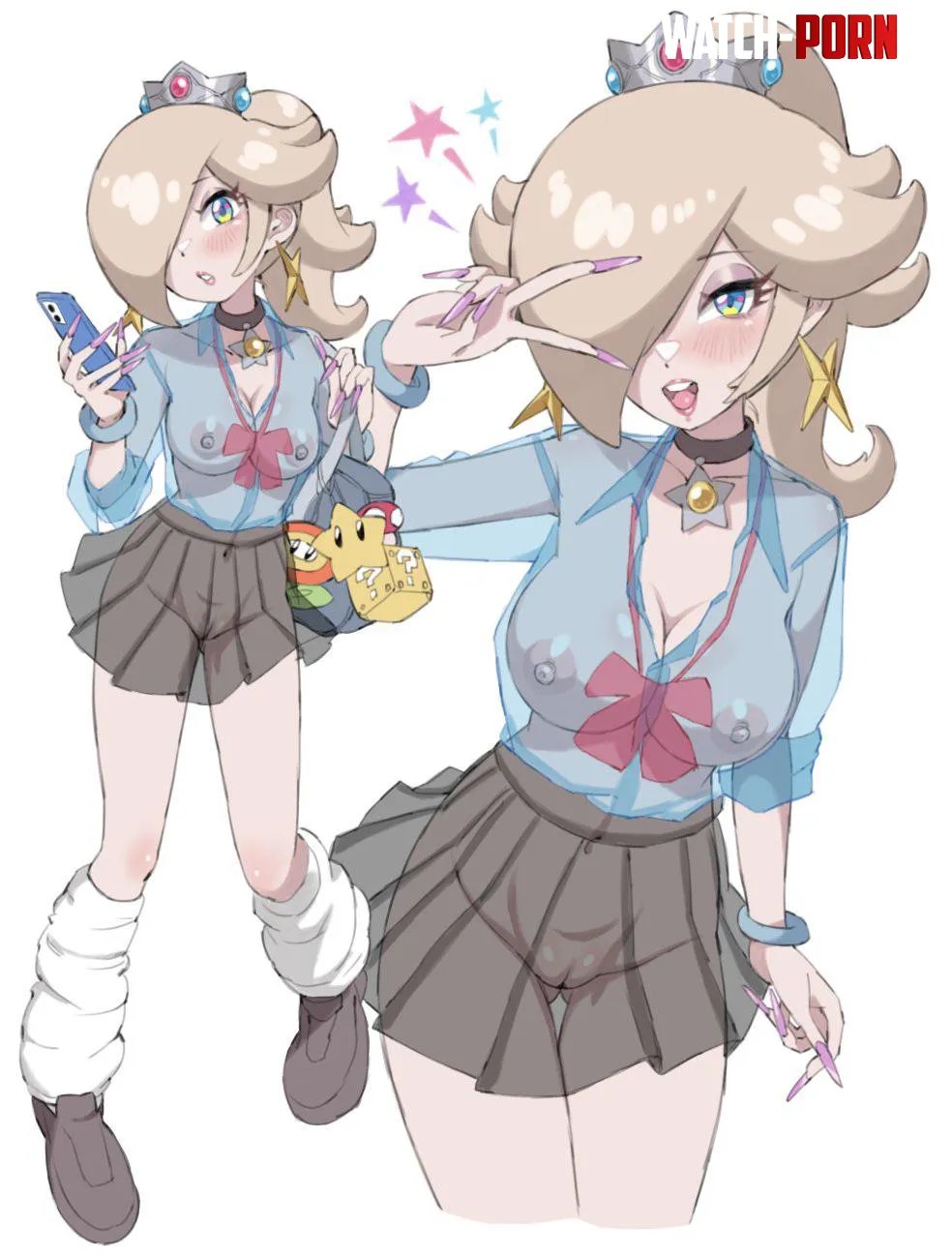 Rosalina’s See-Through School Uniform (HikariEkakinin) by A_MASSIVE_PERVERT
