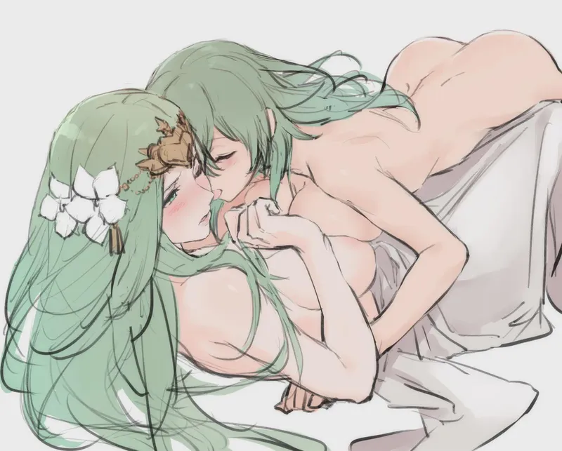 Thumbnail Just a Little Kiss Between Byleth and Rhea | Author: SherbertAble934
