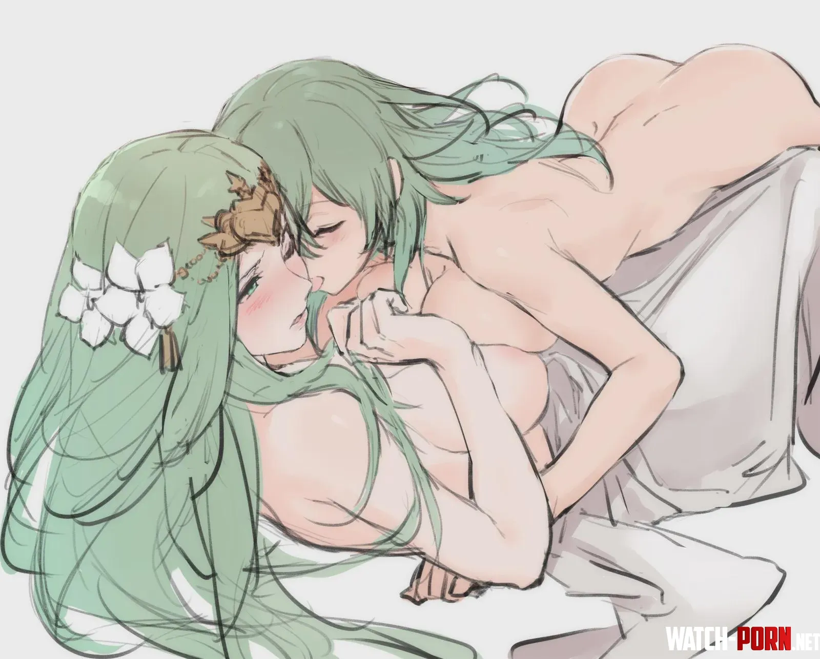 Just a little kiss... [Byleth X Rhea] by SherbertAble934