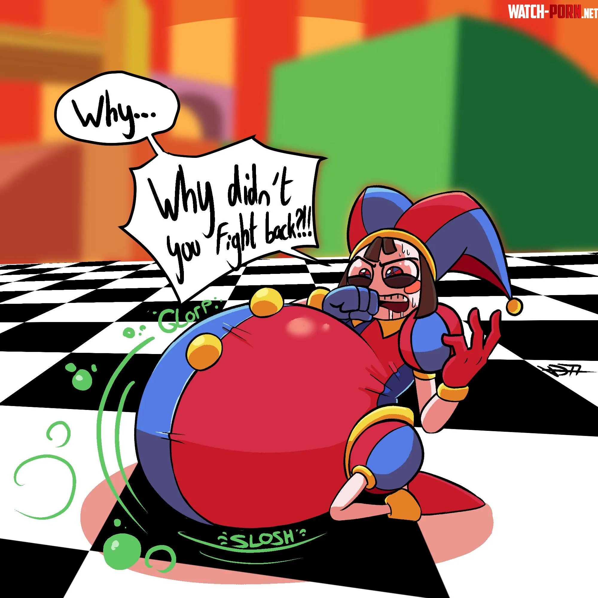 {Image} Pomni Lost it (VoreDude77) by idkwhattoputhere470