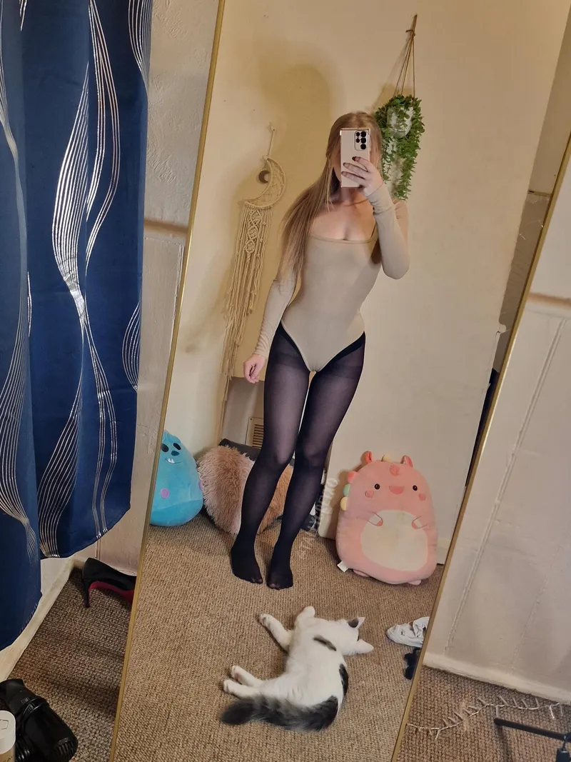 Thumbnail Elegance in Tights and a Bodysuit: Tallygreyxo's Favorite Combo | Pantyhose