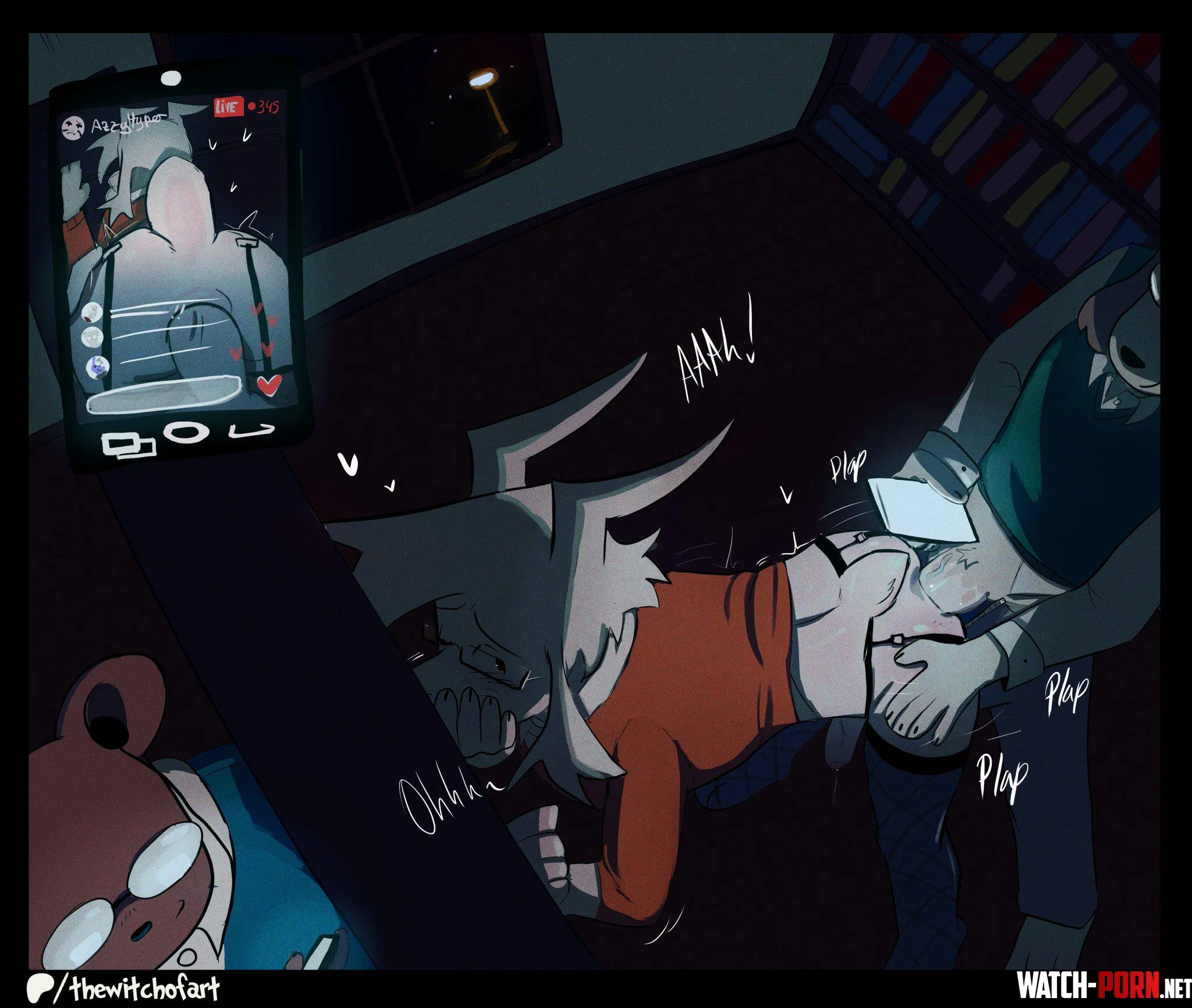 [Asriel] is having fun at college! (WitchTheGhost) by golden_art_guy