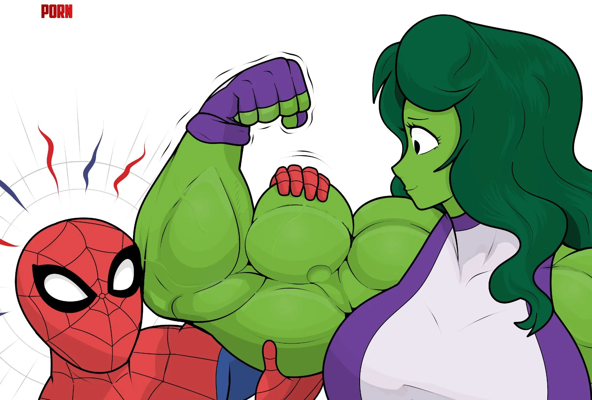 Spidey gets a gift from Jen [Matchstick] by TheTMoneyMan