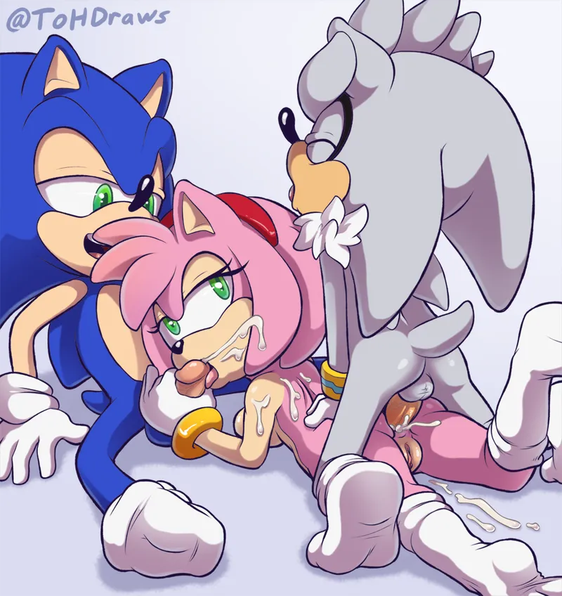 Thumbnail Illustrious-Ice9656 Illustrated Silver and Sonic Treating Amy | SonicPorn
