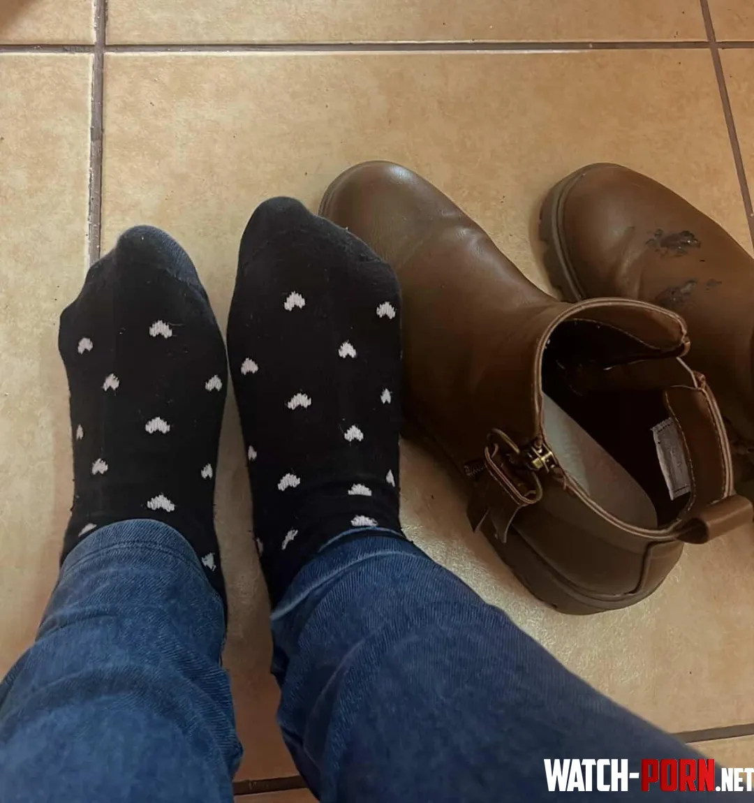 Feet free of boots after a long day Socks moist. Scent strong. What next by CatalinaBustamante