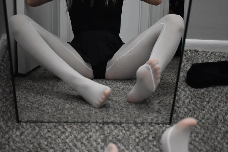 Thumbnail LittlePrincessLottie Rocks White Tights and Black Leotard
